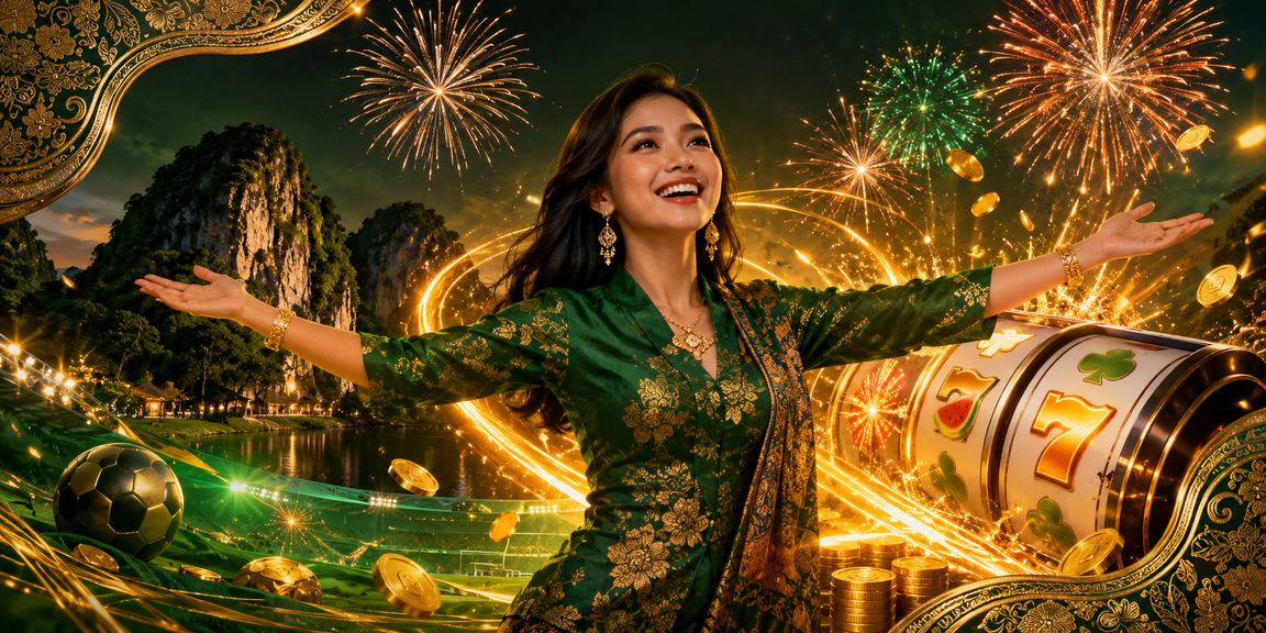 Paparan permainan slot bertema batik di platform 350e kawasan Ipoh
