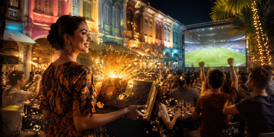 Peminat bola sepak Penang dengan pakaian batik membuat pertaruhan dan main jackpot di 350e